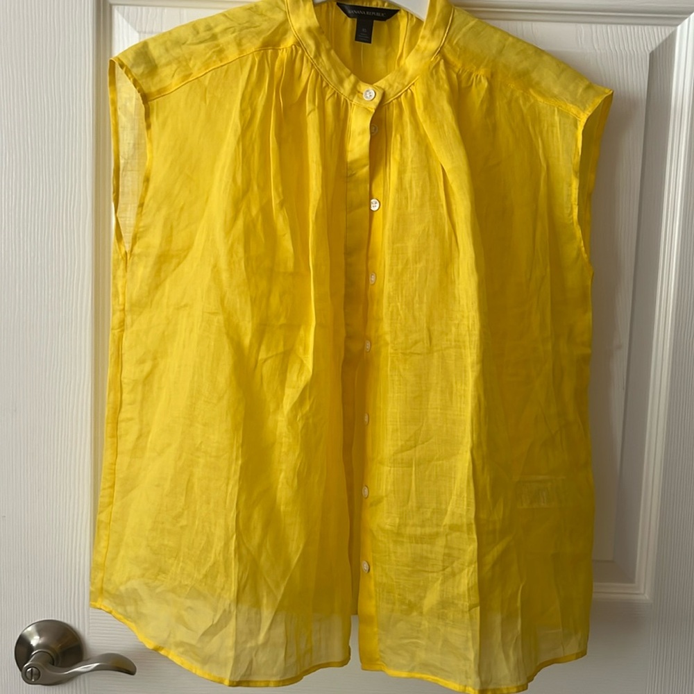 BANANA REPUBLIC Yellow Blouse